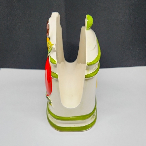 Hand Painted Ceramic Fruit Napkin Holder - Picture 2 of 10